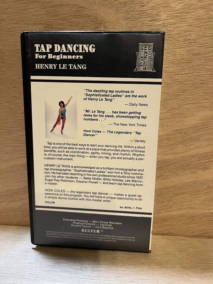 Tap Dancing For Beginners, Kultur, Henry Le Tang, VHS Clamshell, Used & Tested! - Image 2 of 4