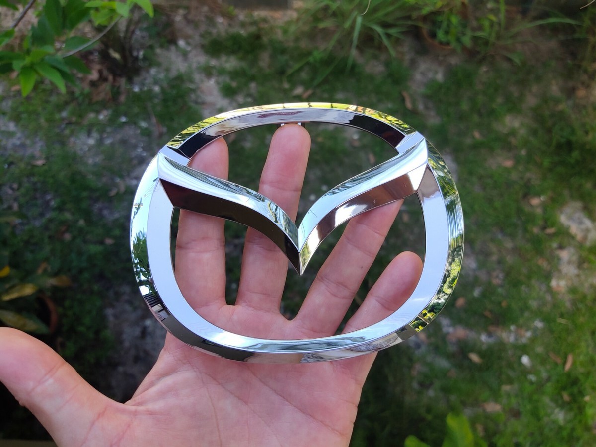Chrome Front Grille Emblem Badge Logo Fit Mazda 2 Mazda 3