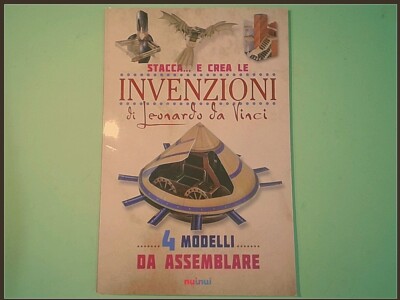 TRENNEN UND ERSTELLEN SIE DIE ERFINDUNGEN VON LEONARDO DA VINCI 4 MODELLE ZUM ZUSAMMENBAUEN