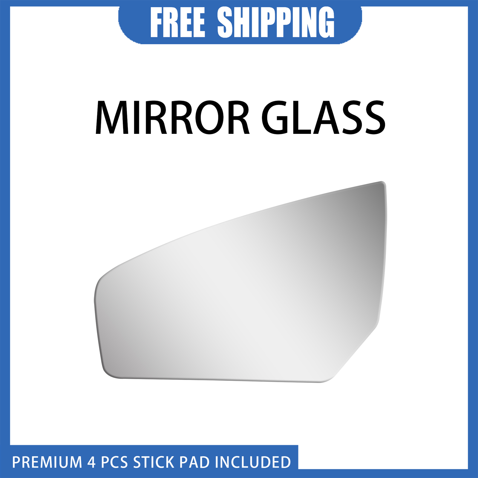 2007-2012 Nissan Sentra Left Side Mirror Glass Replacement with Adhesive 4150-image