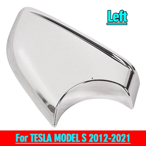 Left Side Rearview Door Mirror Lower Cover Holder Tray Chrome For Tesla Model S