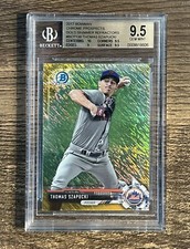 2017 Bowman Chrome Prospects Gold Shimmer Refractor /50 Thomas Szapucki BGS 9.5
