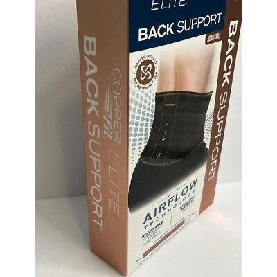 Tutore Schiena Copper Fit Elite Air - Supporto Lombare Con Compressione, Taglia Unica