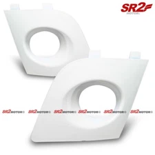 PEARL WHITE FOG LAMP LIGHTS BEZEL BUMPER COVER FOR 06 07 SUBARU IMPREZA WRX STI