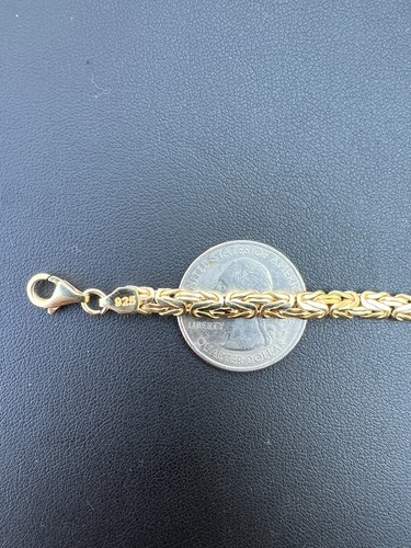 Men Presidential ID Bracelet 14k Gold Plated 925 Silver Iced CZ Hip Hopx - Picture 10 of 12