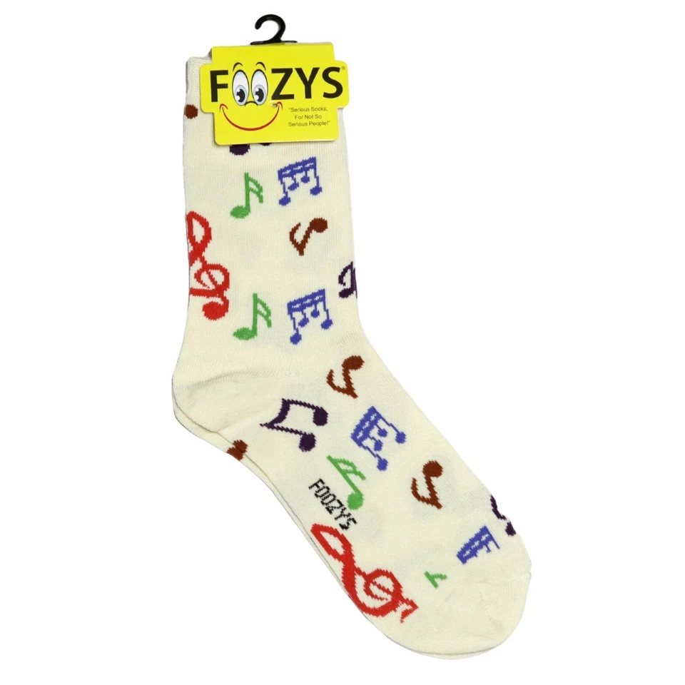 Music Piano Keys Notes Steinway Lesson Chords Songs Socks Foozys Women's 2 Pair - Image 3 of 3