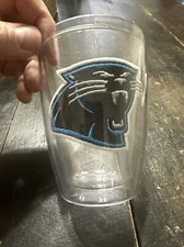 Vintage Clear Carolina Panthers NFL Signature Series USA Cup