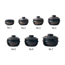 Korean Ttukbaegi Pot 7Sizes Stoneware Lid Soup Stew Cookware Dolsot Earthenware
