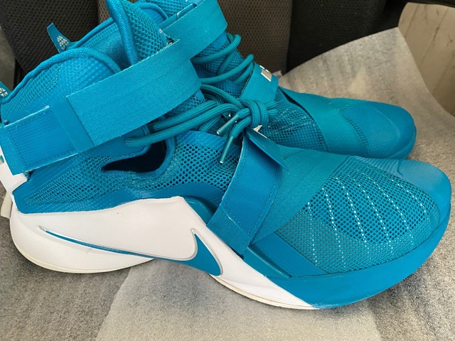 teal lebron shoes