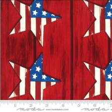 Moda AMERICA THE BEAUTIFUL Barnwood Red 19981 11 Quilt Fabric By Yard Deb Strain