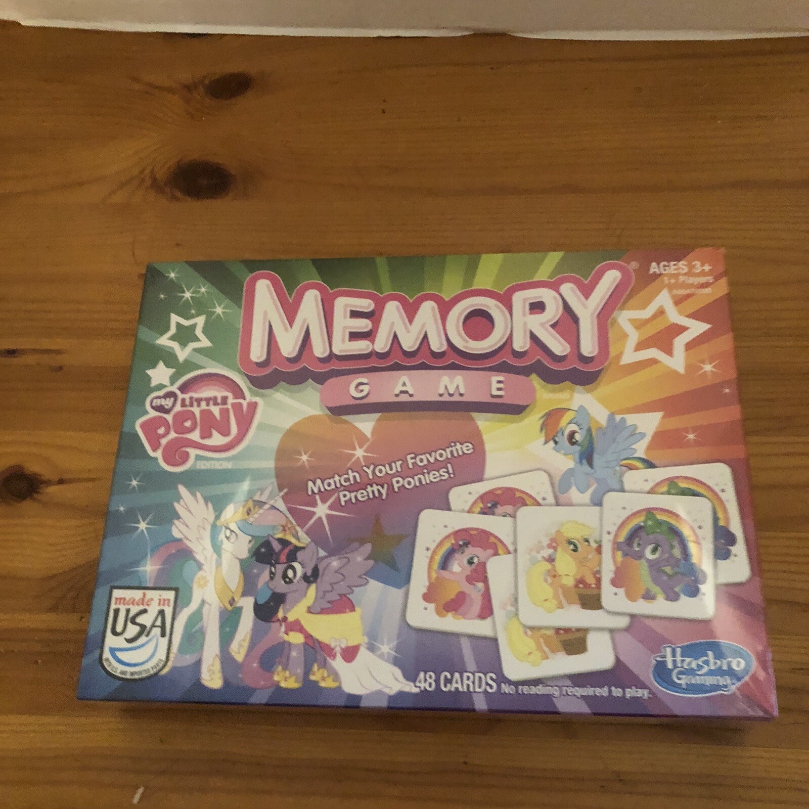 Mlp Memory Game Memory Game My Little Pony Edition NIB. Ages 3 Plus By Hasbro No ...
