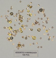 Dial washers hour wheel watch parts watchmakers spares assorted copper/brass
