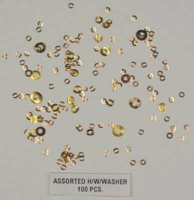 #ad Dial washers hour wheel watch parts watchmakers spares assorted copper brass GBP 6.95