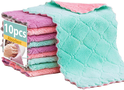 Microfiber Cleaning Cloths - Super Absorbent, Streak-Free & Lint-Free Towels for