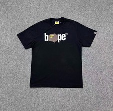 Black Graffiti Bape Logo Relaxed Fit Tee Mens...