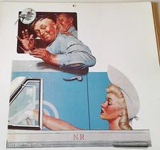 1995 NORMAN ROCKWELL  PRINT 1941 "THE FLIRTS" 11 X 10 1/2