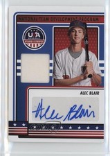 2023 Panini USA Baseball Stars & Stripes Materials Alec Blair #NTDP-AB Auto 0j81