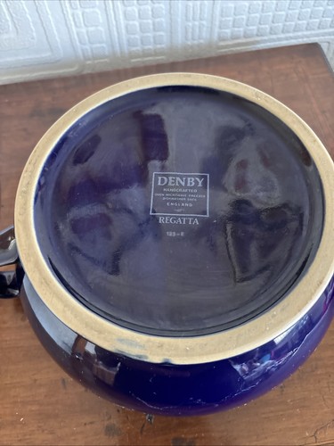 Denby Regatta Auflaufform mit Deckel blau und grün - Bild 7 von 7