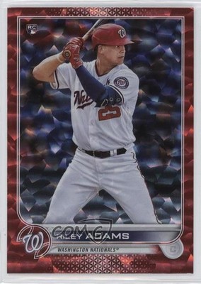 2022 Topps Series 1 Red Foil 121/199 Riley Adams #158 Rookie RC 0os1