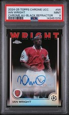 Ian Wright Chrome UCL 2024/25 Black Refractor /10 Auto