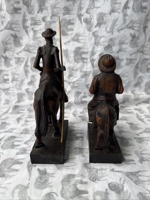 OURO Artesania Don Quixote & Sancho Panza Hand-Carved Wood