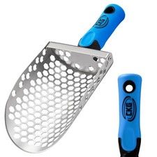 CKG Hand Sand Scoop for Metal Detecting with Ergonomic Blue Handle