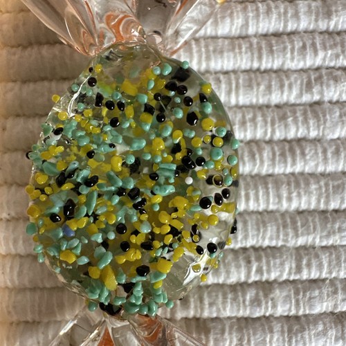 Vtg Murano Style Hand Blown Art Glass Wrapped Candy Pieces -3” Lot Of 5 18 - Picture 7 of 8