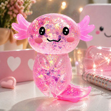Axolotl Squishy Stress Relief Toy Glitter Fidget Toys Cute Malt Sugar Axolotl To