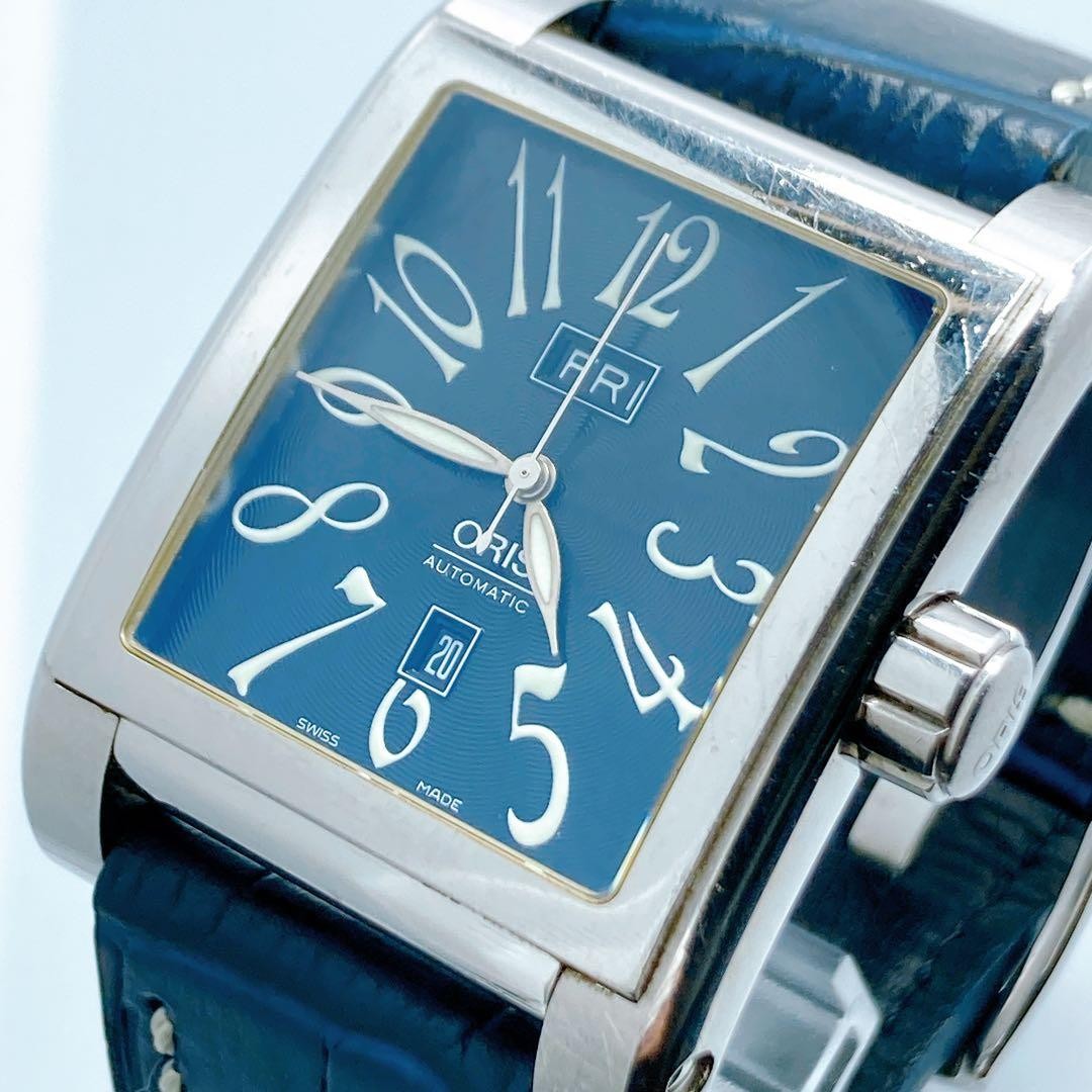ORIS  7538 Miles Rectangular Day Date Automatic W… - image 1