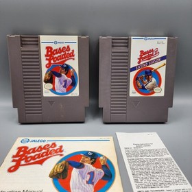 NES Lot: Bases Loaded + Bases Loaded 2 Second Season (Nintendo) w/ Manual Tested