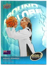 2025 Upper Deck World of Sports - Around the Globe Waiata Jennings #ATG-WJ Blue