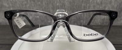 Bebe BB 4163 Grey Crystal Eyeglass Frames 55 17 135