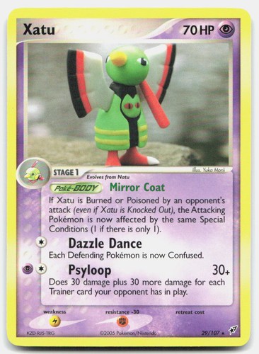 Deoxys Xatu 29/107 Near Mint Pokemon R Tcg Card