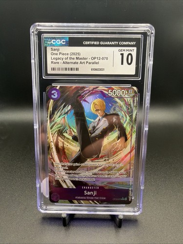 Sanji (Alternate Art) graded CGC 10 for sale on eBay