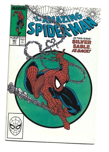 Amazing Spider-man #301, VF+ 8.5, Todd McFarlane Art; Silver Sable