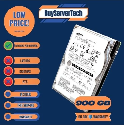 *NEW* HGST (HUC109090CSS600) 900Gb 2.5" 10K SAS 6Gb/s 64MB HDD - Image 2 of 2