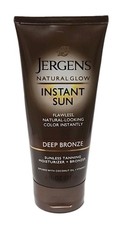 1  Jergens NATURAL GLOW  INSTANT SUN Self Tanner Lotion DEEP BRONZE 6 Oz