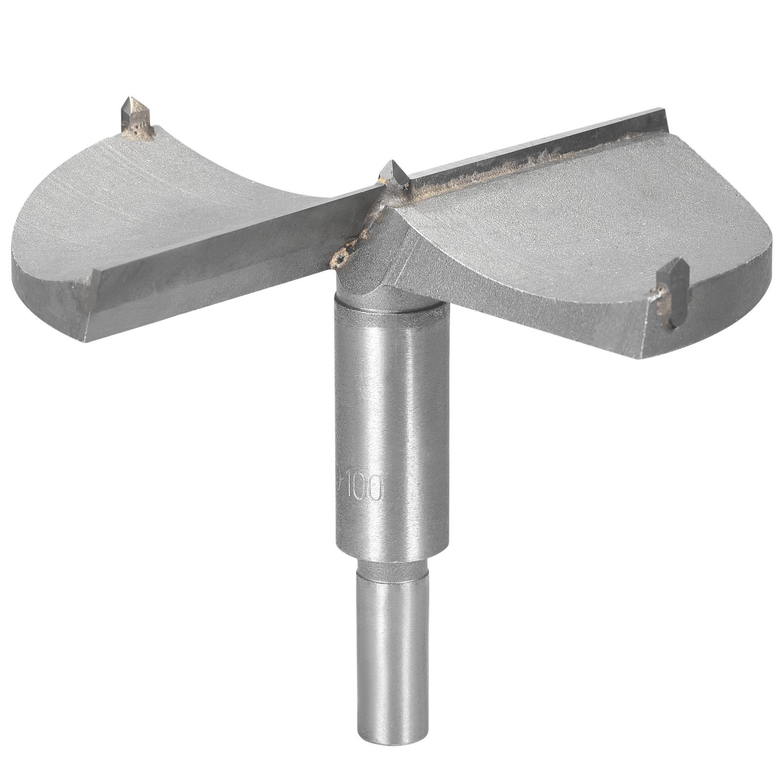 Forstner Wood Boring Drill Bit 100mm Diameter Hole Saw Round Shank Cutting Tool