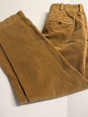 Ralph Lauren Polo caramel brown wide wale corduroy Preston Pant. 34 30 VGUC