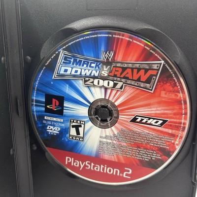 WWE SmackDown vs. Raw 2007 (Sony PlayStation 2, 2006) PS2 Disc Only Tested