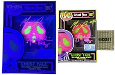 Matthew Lillard & Skeet Ulrich signed Funko Pop Ghostface Black Light Beckett
