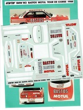 BMW M3 BastosMotul  2 versions Tour de Corse 1988  Starter  Décal 1/43°
