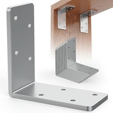 v8 Pcs 3x3 L Brackets Heavy Duty, Galvanized Corner Brace for Wood, Angle Iron..