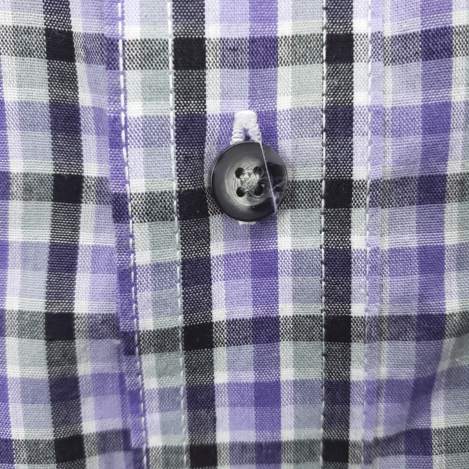 Wrangler Riata Shirt Mens Medium Purple Plaid Short Sleeve Button Down Casual