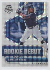 2021 Panini Mosaic Rookie Debut White Prizm 4/25 Cristian Pache #RD2 00d2