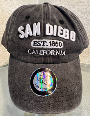 San Diego 1850 California Baseball Cap Hat Hook & Loop Adjustable