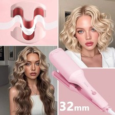 1.25" Automatic Curling Iron 360 Rotating 3 Barrels 4 Temps