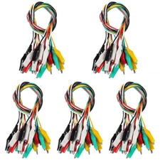 50PCS Alligator Clips Electrical Test Leads Dual Ended Crocodile Alligator... 