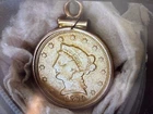 1879 $2.5 Dollar Gold Liberty Head Liberty Quarter Eagle Coin Pendant
