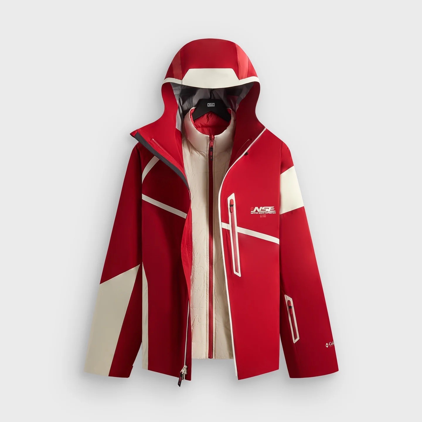Kith for Columbia 3L Ski Interchange Jacket Red/Verge size large image 8